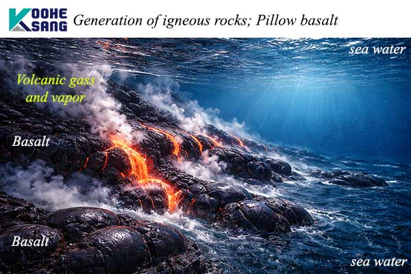 سنگ های آذرین چگونه تشکیل می شوند؟ 2 تشکیل سنگ آذرین در اقیانوس ها